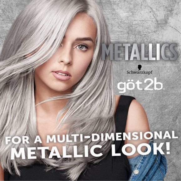 Got2B metallic gray boxed hair dye kit - Picture 2 of 4